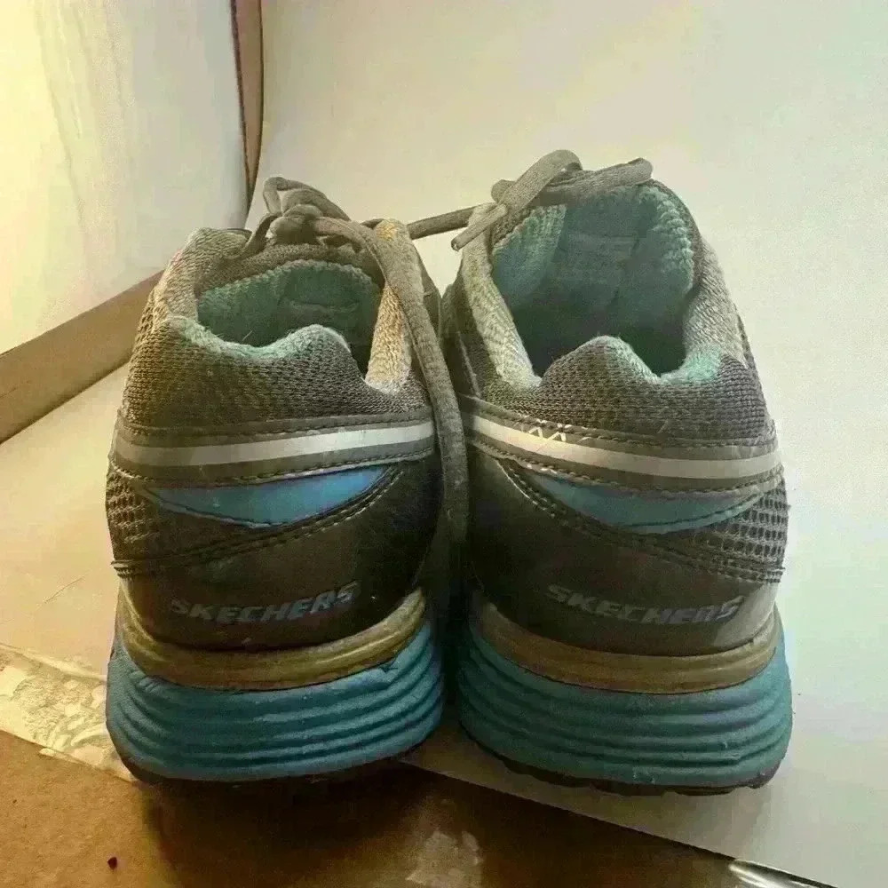 Sketchers Shape Ups, Toning Shoes Grey and Blue size 7.5 - Picture 4 of 8